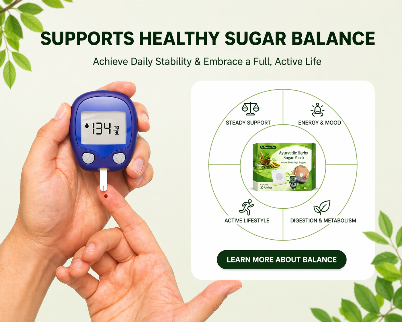 🎁EK K SAATH 1 MUFT LIMITED TIME OFFER🔥 HerbPatch™ Ayurvedic Herbs Sugar Patch (1+1) (2 BOX = 60 PATCHES) - Image 8